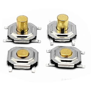 Pulsante in ottone 5*5 SMD/SMT interruttore tattile momentaneo terminale montato a 4 pin interruttore a pulsante in metallo - Product Image 2