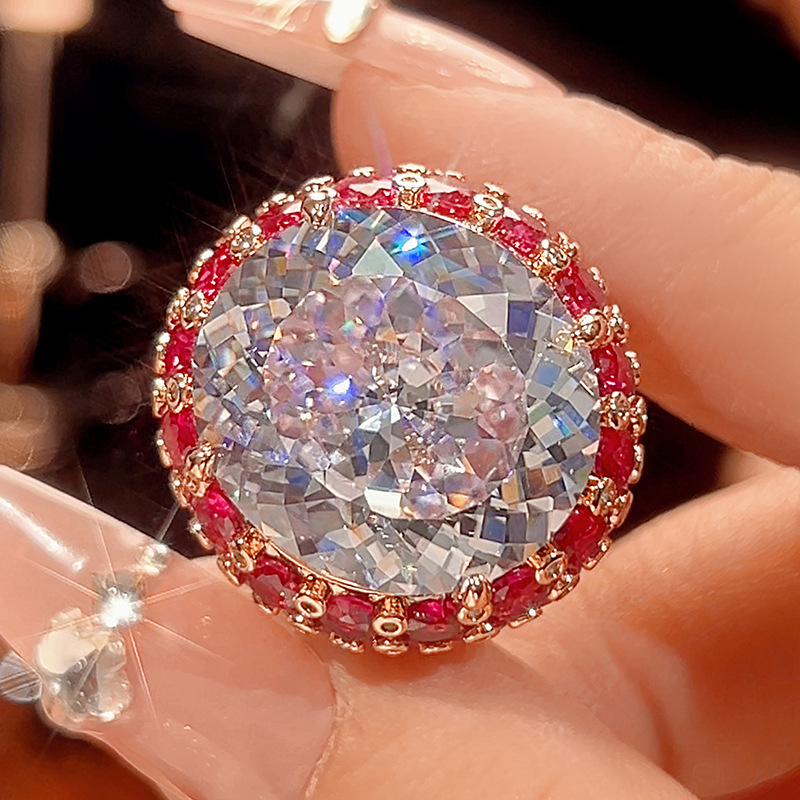 Bague diamant blanc