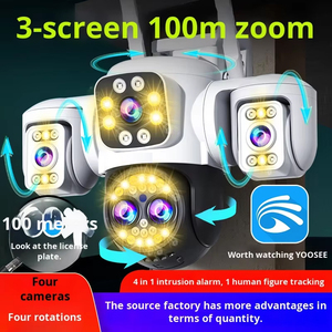 HD 360องศากลางแจ้ง PTZ กล้องเฝ้าระวังไร้สายมองเห็นกลางคืนสองทางเสียง10x ซูมสามหน้าจอ1ปีเซ็นเซอร์ CMOS - Product Image 5