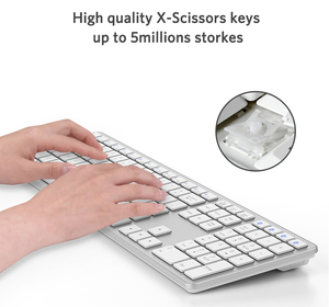 Oem Slim Best Multi Device 108鍵標準鍵盤マジックBluetoothコンピュータキーボードimac mac windowsアップル - Product Image 6