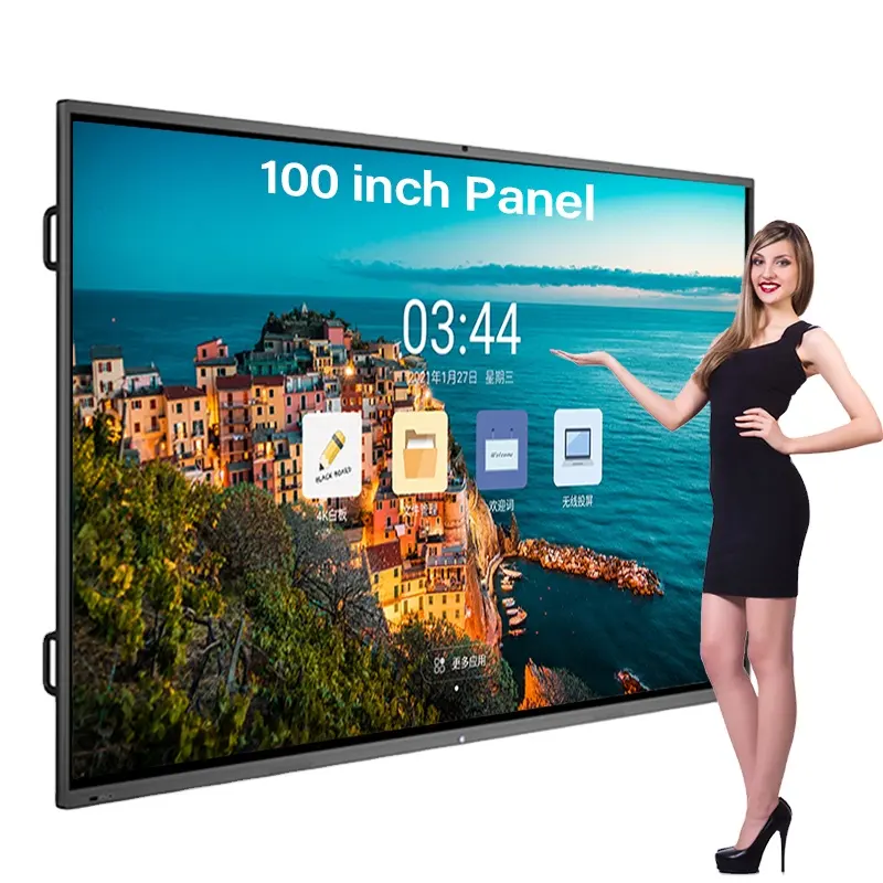 65/75/86/100/110 pollici dito multi touch screen smart display lcd sala riunioni smart lavagna lavagna interattiva per l'insegnamento