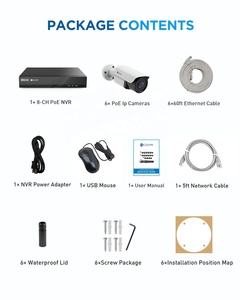 4COVR 8CH 4K NVR 2TB HDD 6 piezas 5MP hogar comercial Bullet PoE Cámara IP 8 canales Hik visión nocturna sistema de cámara CCTV seguridad - Product Image 6