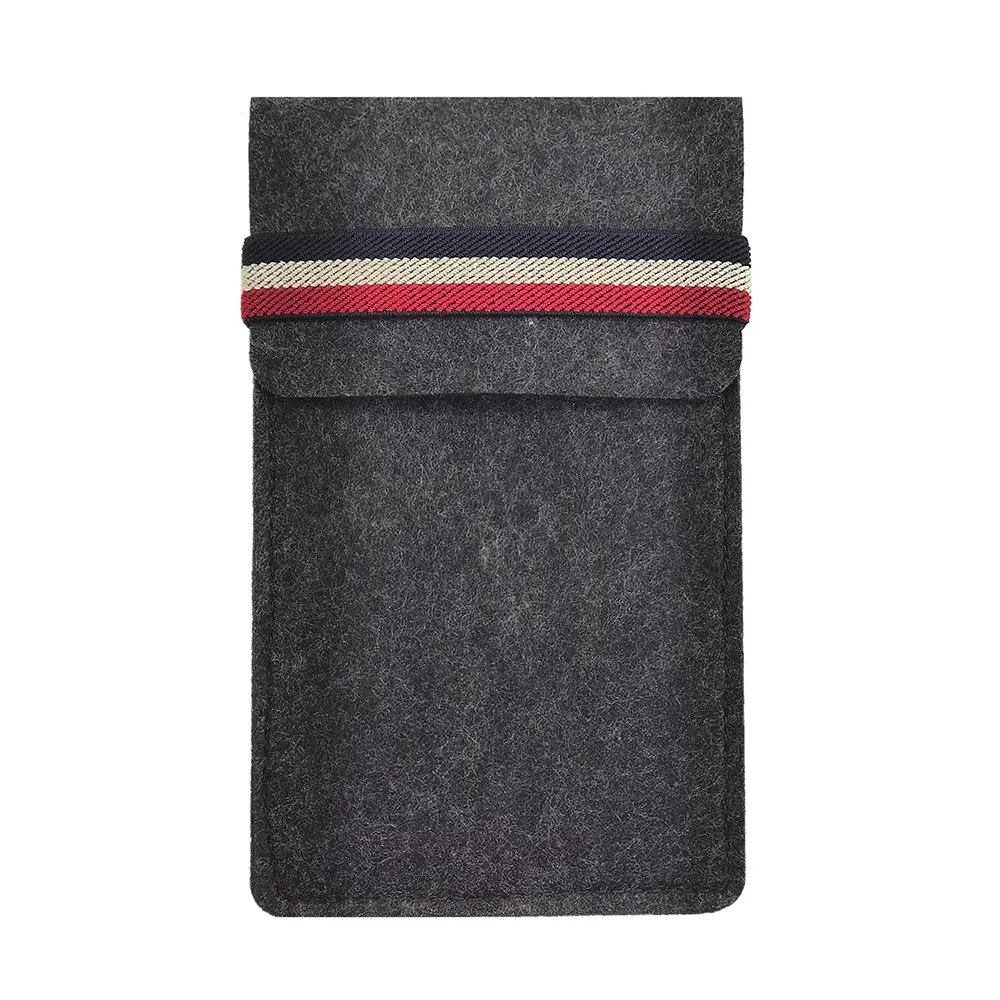 Custom Handmade Wool Felt Wallet Case Cover Mobile Cell Phone Bag Protective Sleeve Pouch For 15 14 13 12 iphone