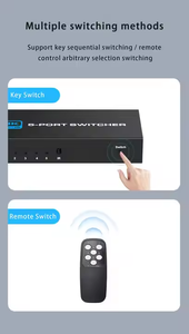 8K HDMI 2.1 Switcher 5x1 HDMI Switch Converter 8K @ 60hz Para PS4 PS5 HDTV Xbox