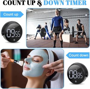 Digital <strong>LED</strong> <strong>Display</strong> Kitchen Fitness Rotary <strong>Timer</strong> Count Count 3-Level Volume Adjustment Magnetic Feature Improved Time Management - Product Image 6