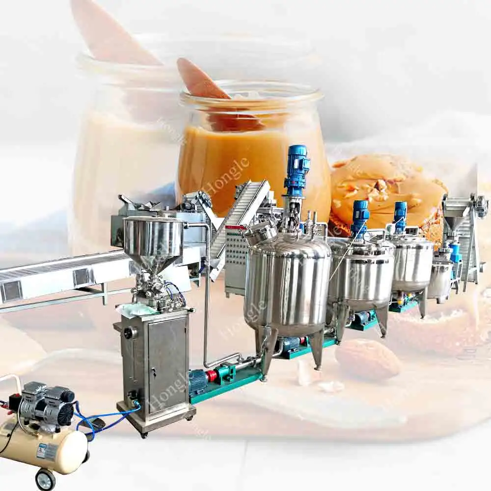 Машина Для Производства арахисового масла орехов макадамии, производственная линия, машина для розлива и упаковки