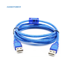 สายต่อ USB2.0ยาว1.5ม. 1.8ม. 2ม. 3ม. สายต่อขยายสีฟ้าใสตัวผู้ไปยังตัวผู้สายข้อมูล USB - Product Image 1