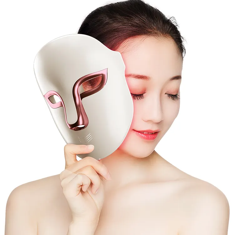 3 Color LED Face Mask Phototherapy Light Improve Oily Skin Led Beauty Mask Bio-light Therapy Led Pdt Machine ABS +LED Light