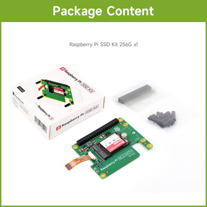 Raspberry Pi SSD Kit 256GB Unidad de estado sólido oficial de alta velocidad y Raspberry Pi M.2 HAT cumple con PCIe Gen 3