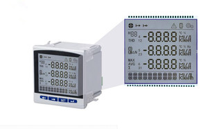 Nuovo personalizzato OEM ODM FSTN bianco nero 7 segmento schermo display LCD per misuratore di energia supporto linguaggio personalizzato, colore, dimensioni, tensione