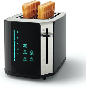 2/4-Scheiben Edelstahl Digitaler Touchscreen Toaster Schnell prüf hebel Digitaler Countdown-Timer Abnehmbarer Krümel behälter Haushalt - Product Image 3