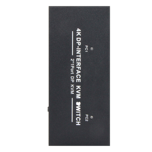 VCOM 2进1出DP KVM交换机4K 30Hz USB2.0显示端口1.2版本，带电脑键盘鼠标打印机2 pcs共享 - Product Image 5
