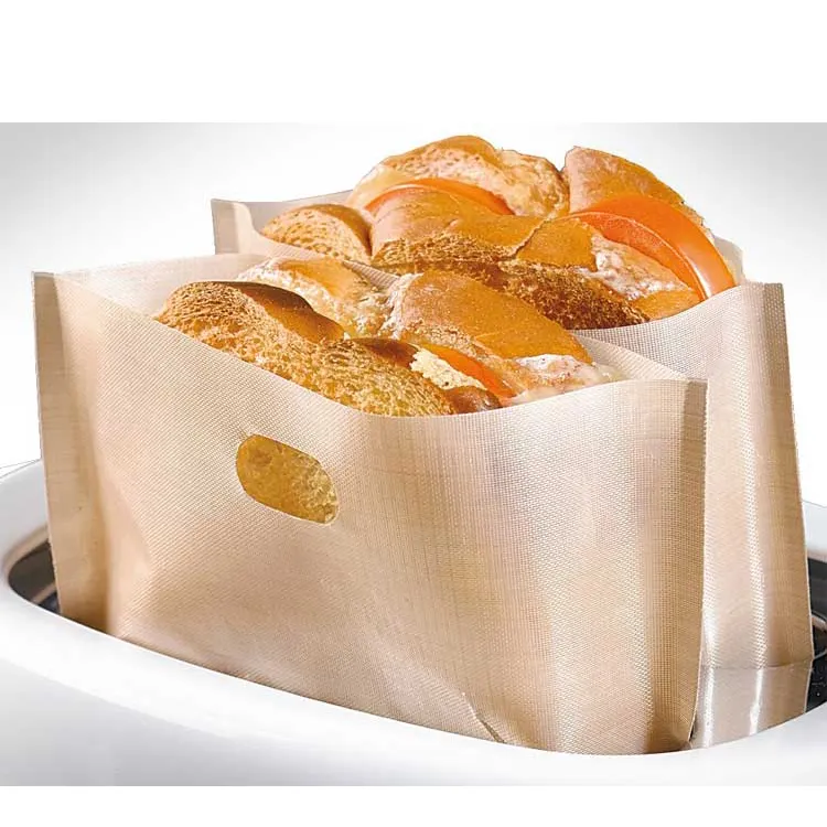 再利用可能なトーストバッグノンスティックテフロニングサンドイッチトースターバッグ