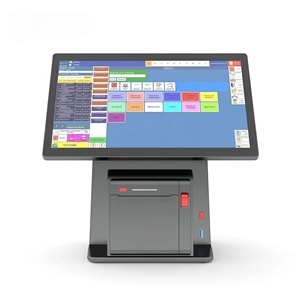 Nuevo diseño todo en uno equipo de caja registradora POS de encimera máquina de sistema POS Android con lector de tarjetas WIFI BT NFC