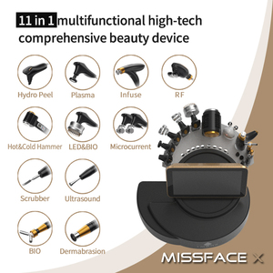 11 in <strong>1</strong> Professional Table Blackhead Removal Device No <strong>Needle</strong> Mesotherapy Machine