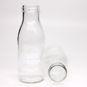 定制200毫升250毫升500毫升1000毫升透明空鲜奶玻璃瓶 - Product Image 2