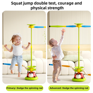 Zhorya เครื่องออกกำลังกายเต่าทอง5 in 1 RC ชุดของเล่นกีฬาเด็กเกมกระโดดแหวนโยนเกม stomping เปิดตัวของเล่นยิงจรวด - Product Image 4