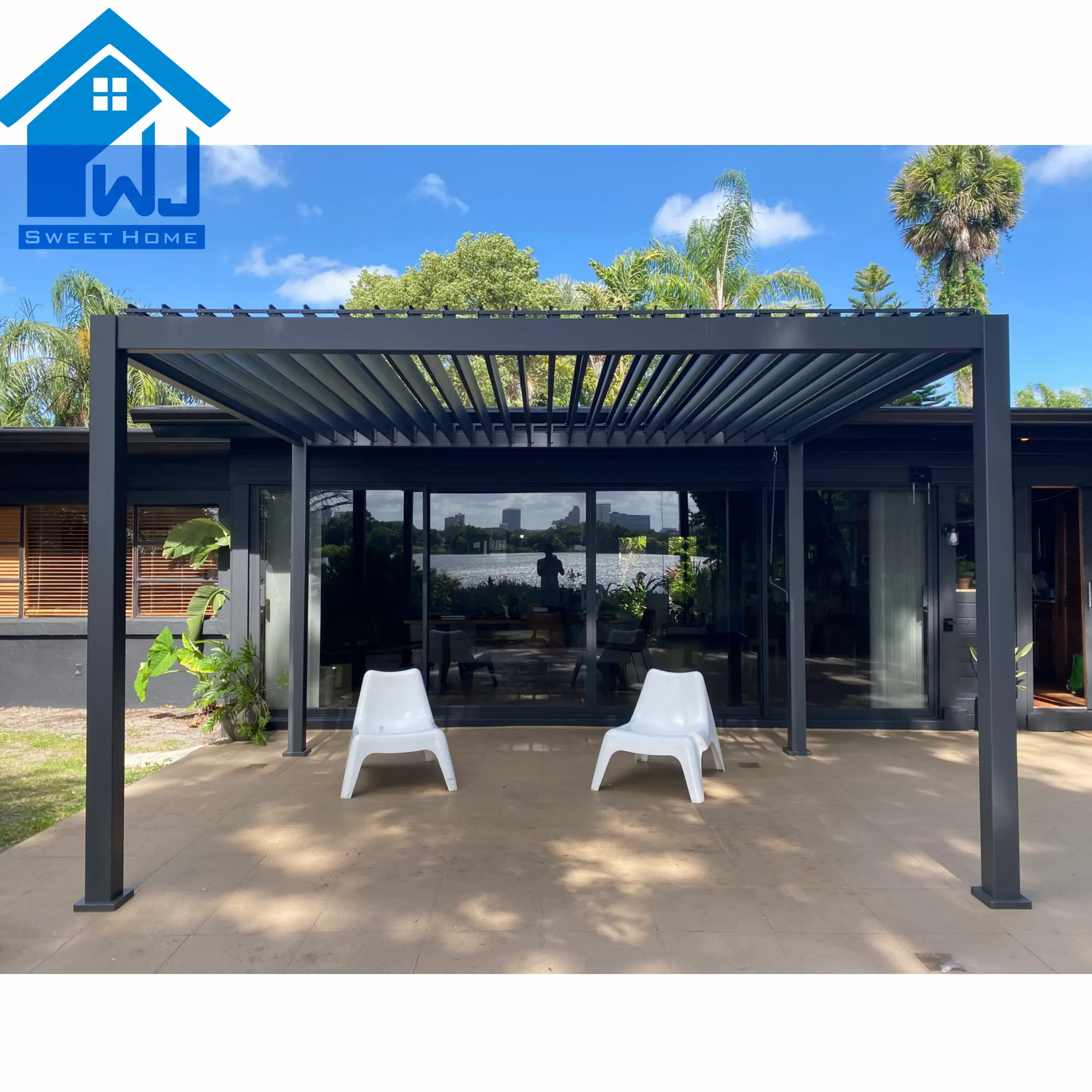 Pérgola en cubierta 3x3 pérgola cubierta con techo retráctil pérgola 3x4 toldo retráctil