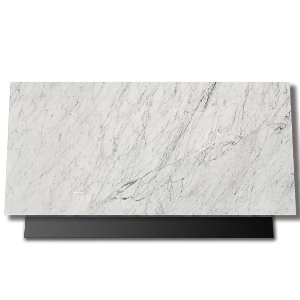 AST OEM/ODM marmol design moderno in pietra lucida di piccole dimensioni doppio lavabo bagno lavabo Carrara marmo naturale bianco