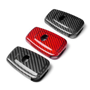 ปลอกหุ้มกุญแจไฟเบอร์กลาสแท้ที่ใช้ได้กับ Toyota Camry RAV4 Camry Highlander Corolla Avalon C-HR Prius GT86 Smart Key - Product Image 2