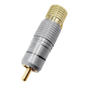 Hi-Fi RCA ปลั๊กไม่ล็อคประสาน10มม. อะแดปเตอร์สายสัญญาณเสียงพร้อมเบ้าปลั๊กพีวีซีชุบทอง2/4/8/8/16ชิ้น - Product Image 5