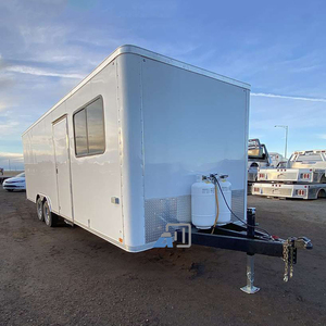 2025 nóng bán ngoài trời Xây Dựng Văn phòng Trailer thép di động trung tâm chỉ huy trung tâm chỉ huy với phòng tắm trên bánh xe - Product Image 1