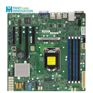 X11SSM Single socket H4 (LGA 1151) supporta il processore Intel Xeon E3-1200 v6/v5, Intel 7th/6th Gen. Core serie i3 - Product Image 1