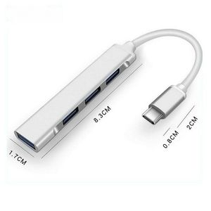 USB 4合1端口3.0 2.0 C型3.1多分离器适配器适用于Macbook Pro Air Pc PC平板电脑笔记本电脑全新 - Product Image 4