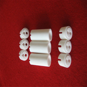 Customized Insulator with Good Vaccum Performance CNC Macor Machinable Glass <strong>Ceramic</strong> Parts with Holes - Product Image 3