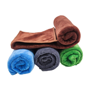 Mikrofiber atkı fırçalanmış 70*140cm banyo havlusu çin en iyi toptan makine örgü hızlı kuru banyo havlusu kurutma havlu - Product Image 5
