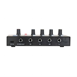 <strong>4</strong> in 1out Mini Stereo <strong>4</strong> Channel 3.5 mm <strong>Audio</strong> Mixer Speakers Stereo Mono <strong>Output</strong> <strong>Input</strong> <strong>4</strong>-in-<strong>1</strong> Low-noise Microphone <strong>4</strong>-way Mixer