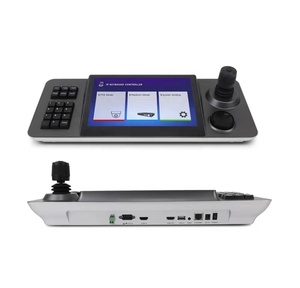 Yüksek hızlı PTZ Dome IP kameralar için 10.1 inç renkli LCD ekran ile dokunmatik ekran ve Joystick ile PTZ kamera denetleyicisi - Product Image 1