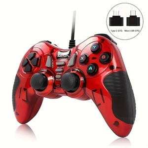 Controlador de mango de juego de ordenador con cable USB PC Singles Arcade King of fighters Joystick con mango de vibración
