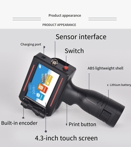 Handheld-Tinten strahl drucker, kleines Produktions datum, QR-Code, Barcode-Etikett, Chargen nummer, Verpackungs beutel, Flaschen codier maschine - Product Image 4