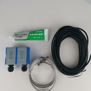Caudalímetro ultrasónico portátil RS485 Sensor de abrazadera Caudalímetro analógico Modbus Montaje fijo de acero inoxidable para agua fría