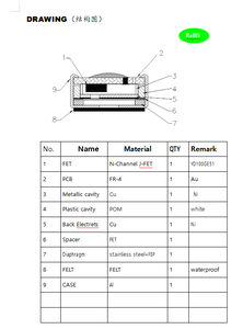 Phổ Condenser <span class=keywords><strong>Microphone</strong></span> 6027 Đa Hướng <span class=keywords><strong>Microphone</strong></span> 6.0*2.7Mm Tiếng Ồn Hủy Bỏ Electret Condenser <span class=keywords><strong>Microphone</strong></span> - Product Image 4