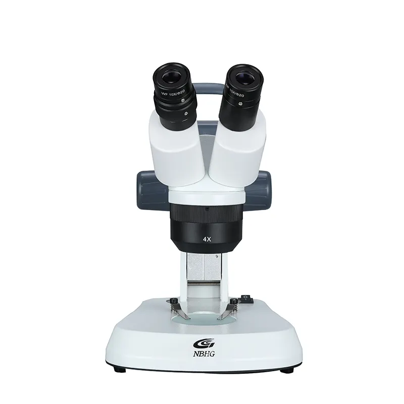 Microscopio educativo de laboratorio WF10x/20mm microscopio binocular estéreo con zoom con iluminación