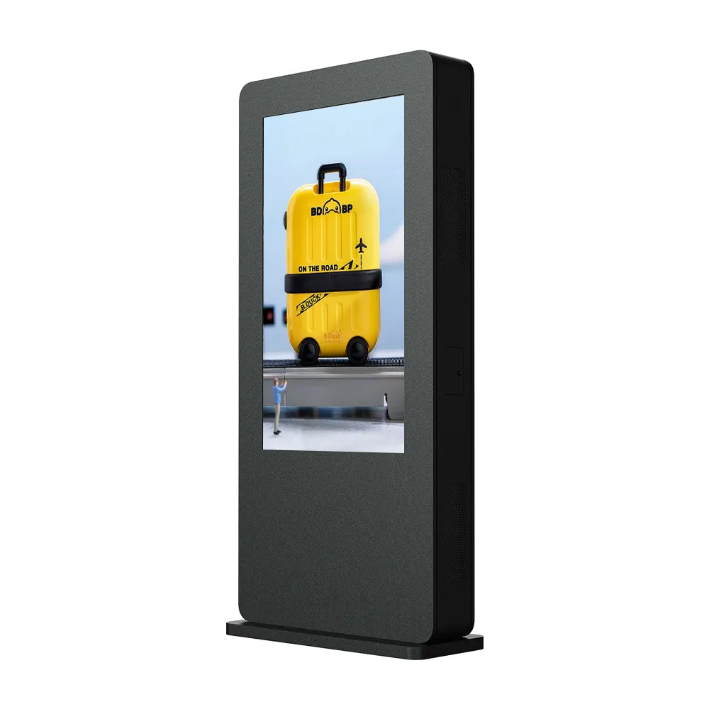 Outdoor 4k Lcd Video Advertising Screen Touch 55 inch Billboard Signs freestanding totem Digital Display and Signage