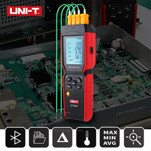 Termómetro digital UT325F, registrador de datos de temperatura de 4 canales, probador de termopar tipo K J T E R S N, 1 unidad - Product Image 2
