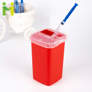 方形医疗箱锋利容器生物危害针头处理容器垃圾箱 - Product Image 4