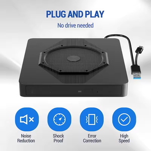 超薄便携式USB 3.0 Type-C外置DVD光盘-/+ RW驱动器光盘驱动器笔记本电脑刻录机阅读器播放器 - Product Image 3