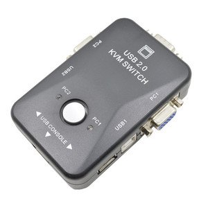 4 2 puertos 4 en 1 salida ordenador VGA USB KVM interruptor divisor controlador automático teclado ratón impresora hasta 1920*1440 conmutador VGA