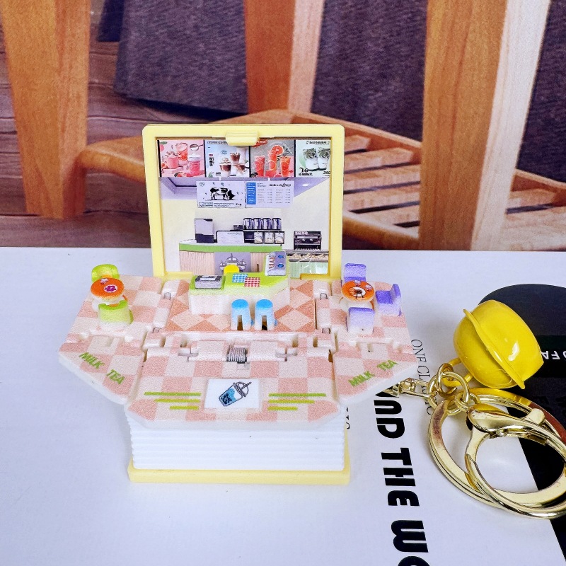 Magasin de thé au lait portable-jaune