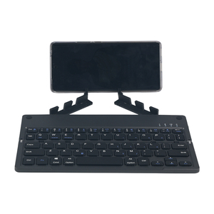 Retangular Black Mini Wireless <strong>Keyboard</strong> Magnetic Foldable Computer <strong>Notebook</strong> Phone Bluetooth <strong>Keyboards</strong> With Bracket - Product Image 1