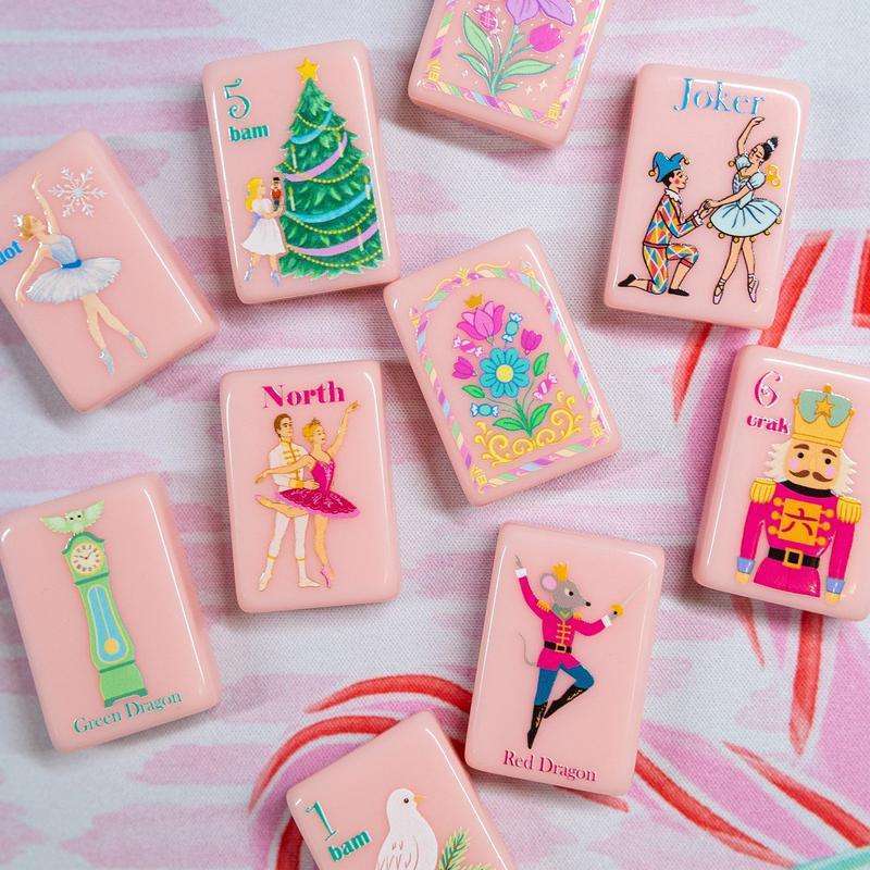 160pcs jade pink tiles