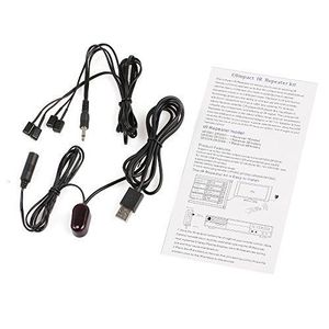 <strong>IR</strong> Repeater Hidden Infrared <strong>Remote</strong> Extender System 1 Receiver <strong>4</strong> Emitters Control Kit USB Adapter for Amplifier TV Receiver CD - Product Image 2