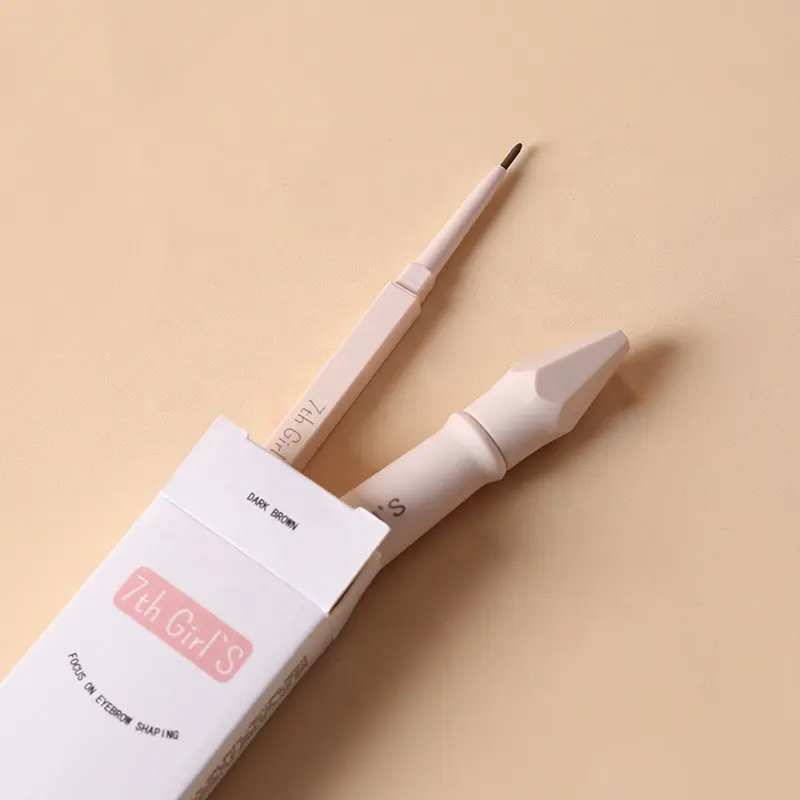 Pensil alis rias kustom kosmetik buat merek Anda sendiri pensil alis Peralatan Gel lilin alis Label pribadi