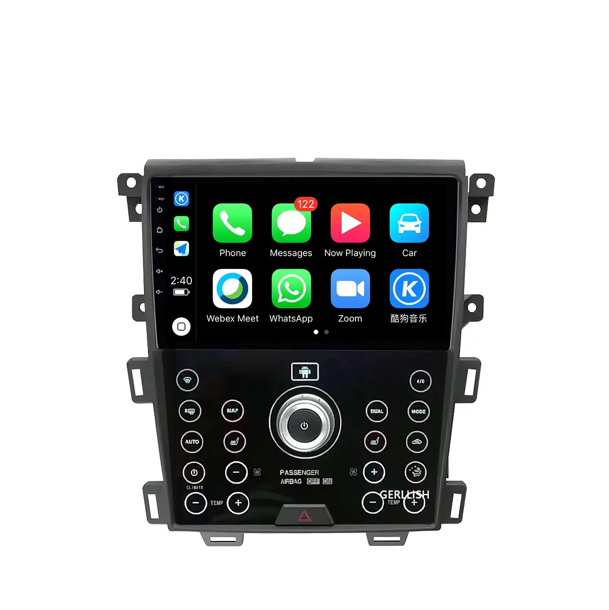 Gerllish Android Car Multimedia Player Radio Screen GPS Navigation Auto For Ford Edge U387 2011-2014 Autoradio stereo auto
