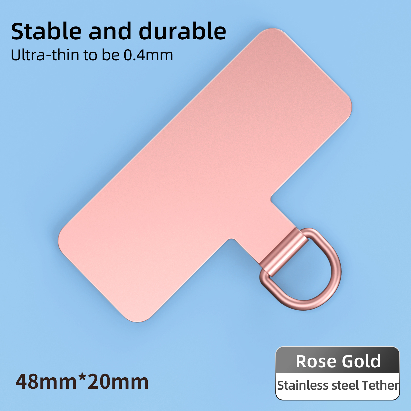 Modèle plat en or rose moyen