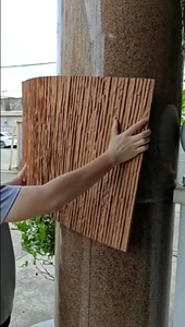 Trang trí tường gạch MCM linh hoạt đất sét PU sọc bảng điều chỉnh gạch TRIM 3D đá hiệu ứng trụ cột tường Ốp dễ dàng để cài đặt - Product Image 2